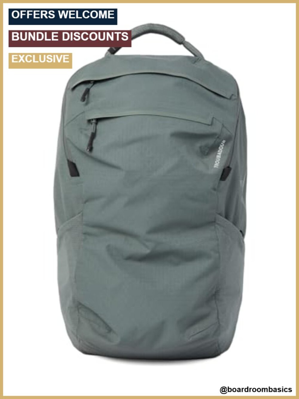 Waterproof Laptop Backpack 25L, 210D Ripstop Nylon, Fits 17" Laptop, Travel Work